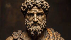 Stoic sculpture representing self-control and mental discipline